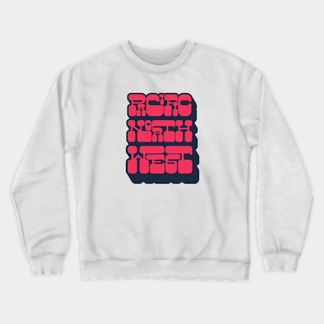 Pacific Northwest Crewneck Sweatshirt by happysquatch